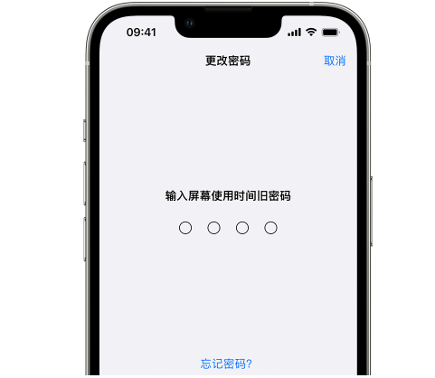 渔薪镇iPhone屏幕维修分享iPhone屏幕使用时间密码忘记了怎么办 