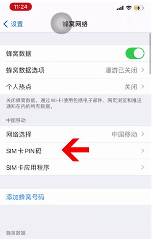 渔薪镇苹果14维修网分享如何给iPhone14的SIM卡设置密码 