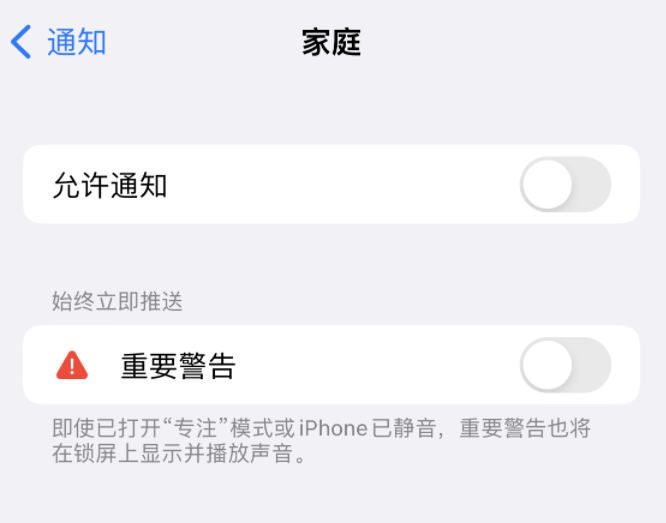 渔薪镇苹果14维修分享iPhone14系列机型弹出“家庭”警告后卡死如何解决 