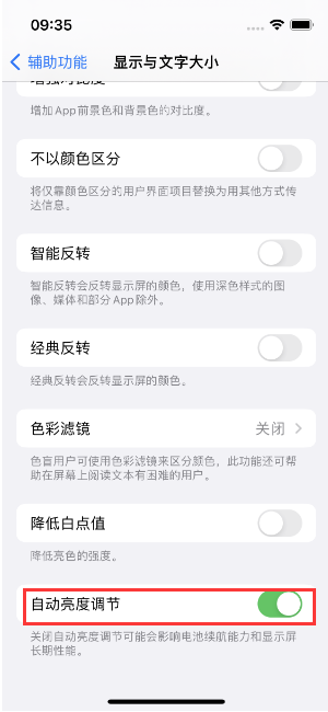 渔薪镇苹果15维修店分享iPhone 15 Pro系列屏幕亮度 