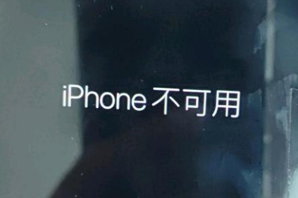 渔薪镇苹果服务网点分享锁屏界面显示“iPhone 不可用”如何解决 